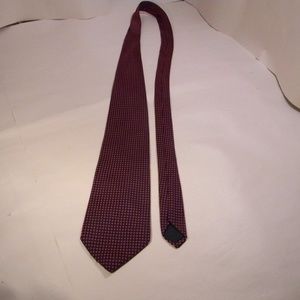 Brooks Basics Blue/Red 100% Silk Tie - Made in USA